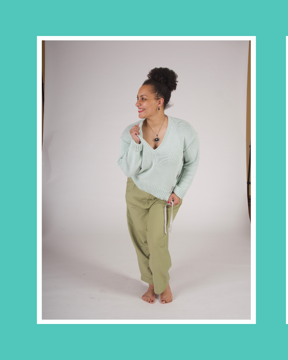 Pullover mit Raffung