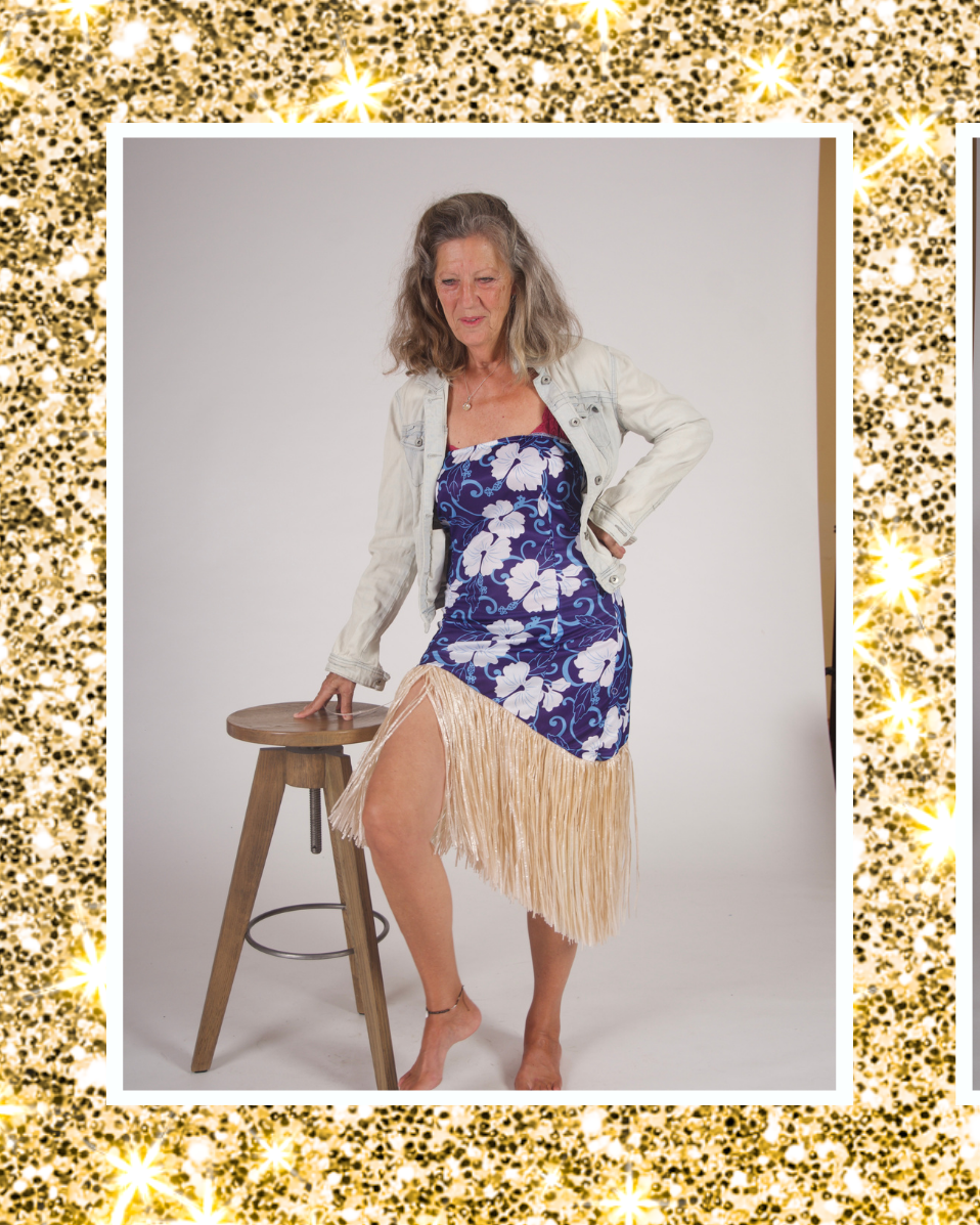 Fransenkleid Partycocktailkleid