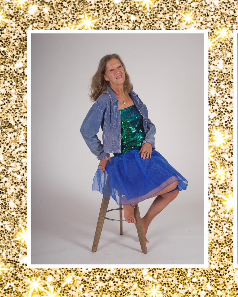 Partykleid glitzernd mit Tüll