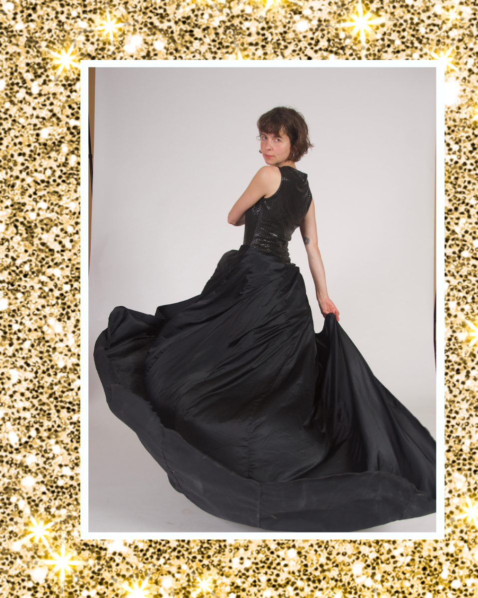 Edles Abendkleid in schwarz